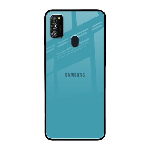 Oceanic Turquiose Samsung Galaxy M30s Glass Back Cover Online
