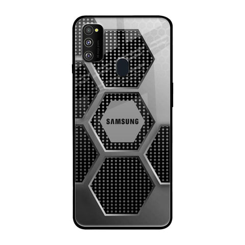 Hexagon Style Samsung Galaxy M30s Glass Back Cover Online