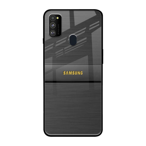 Grey Metallic Glass Samsung Galaxy M30s Glass Back Cover Online