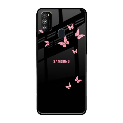 Fly Butterfly Samsung Galaxy M30s Glass Back Cover Online