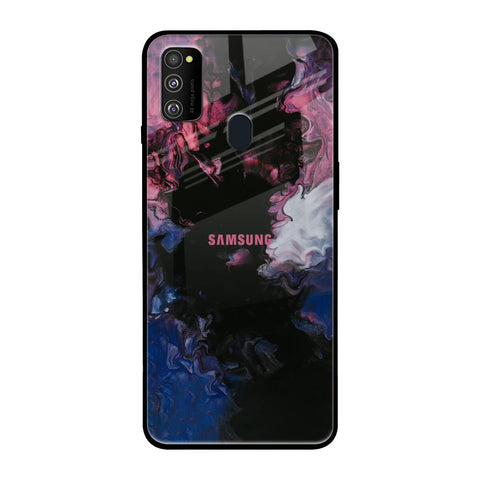 Smudge Brush Samsung Galaxy M30s Glass Back Cover Online