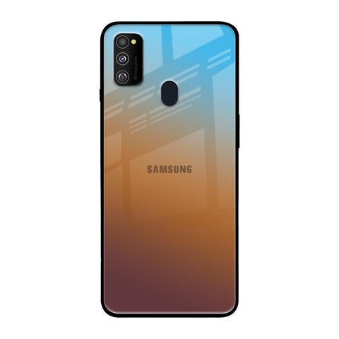 Rich Brown Samsung Galaxy M30s Glass Back Cover Online