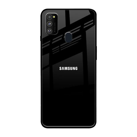 Jet Black Samsung Galaxy M30s Glass Back Cover Online