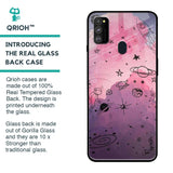 Space Doodles Glass Case for Samsung Galaxy M30s