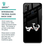 Space Traveller Glass Case for Samsung Galaxy M30s