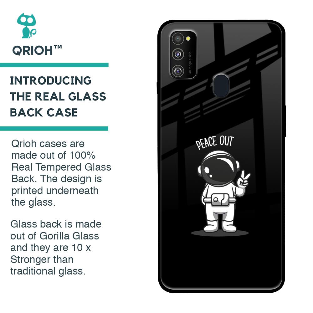 Peace Out Astro Glass Case for Samsung Galaxy M30s