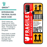 Handle With Care Glass Case for Samsung Galaxy M30s