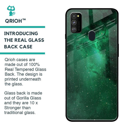 Emerald Firefly Glass Case For Samsung Galaxy M30s