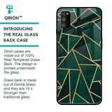 Abstract Green Glass Case For Samsung Galaxy M30s