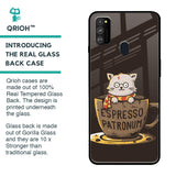 Tea With Kitty Glass Case For Samsung Galaxy M30s