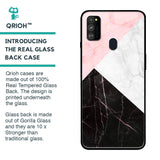 Marble Collage Art Glass Case For Samsung Galaxy M30s