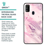 Diamond Pink Gradient Glass Case For Samsung Galaxy M30s