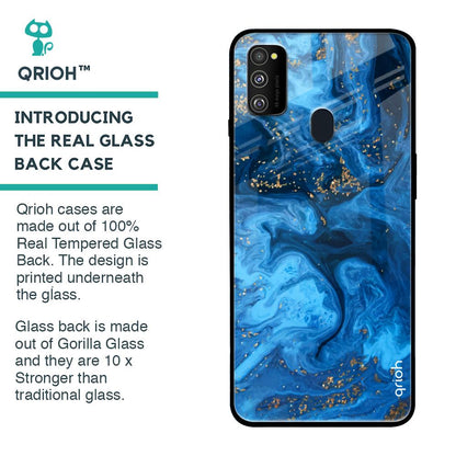 Gold Sprinkle Glass case for Samsung Galaxy M30s