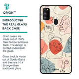 Abstract Faces Glass Case for Samsung Galaxy M30s