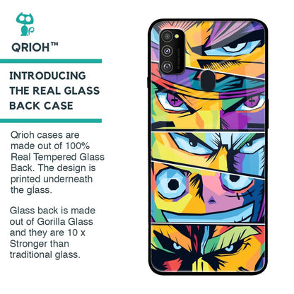 Anime Legends Glass Case for Samsung Galaxy M30s
