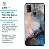 Marble Ink Abstract Glass Case for Samsung Galaxy M30s