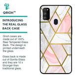 Geometrical Marble Glass Case for Samsung Galaxy M30s