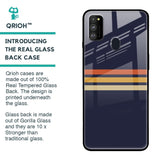 Tricolor Stripes Glass Case For Samsung Galaxy M30s