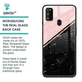 Marble Texture Pink Glass Case For Samsung Galaxy M30s