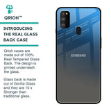 Blue Grey Ombre Glass Case for Samsung Galaxy M30s