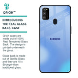 Vibrant Blue Texture Glass Case for Samsung Galaxy M30s