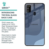 Navy Blue Ombre Glass Case for Samsung Galaxy M30s