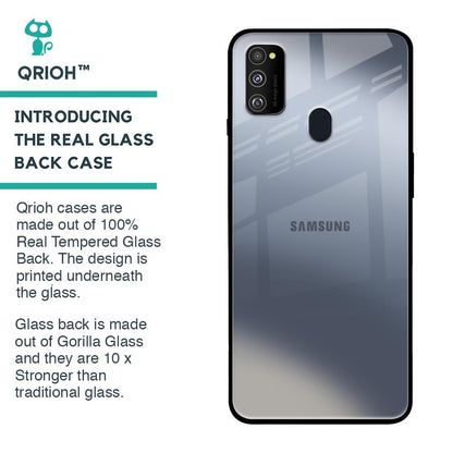 Space Grey Gradient Glass Case for Samsung Galaxy M30s