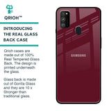 Classic Burgundy Glass Case for Samsung Galaxy M30s