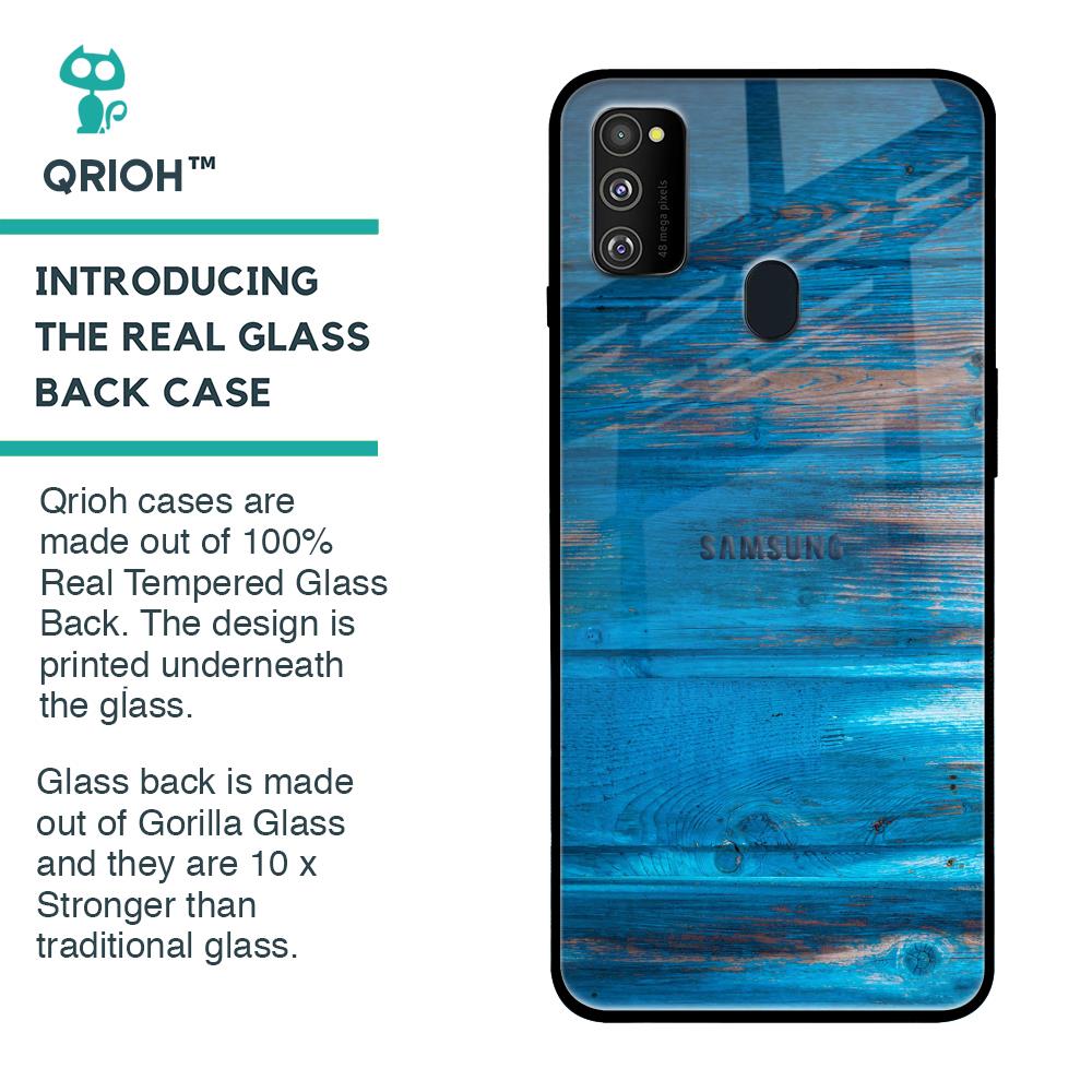 Patina Finish Glass case for Samsung Galaxy M30s