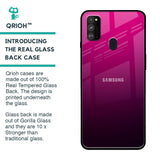 Purple Ombre Pattern Glass Case for Samsung Galaxy M30s