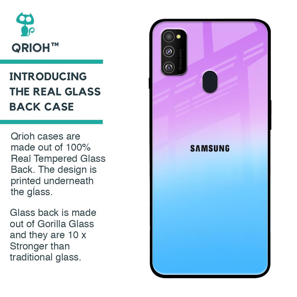 Unicorn Pattern Glass Case for Samsung Galaxy M30s