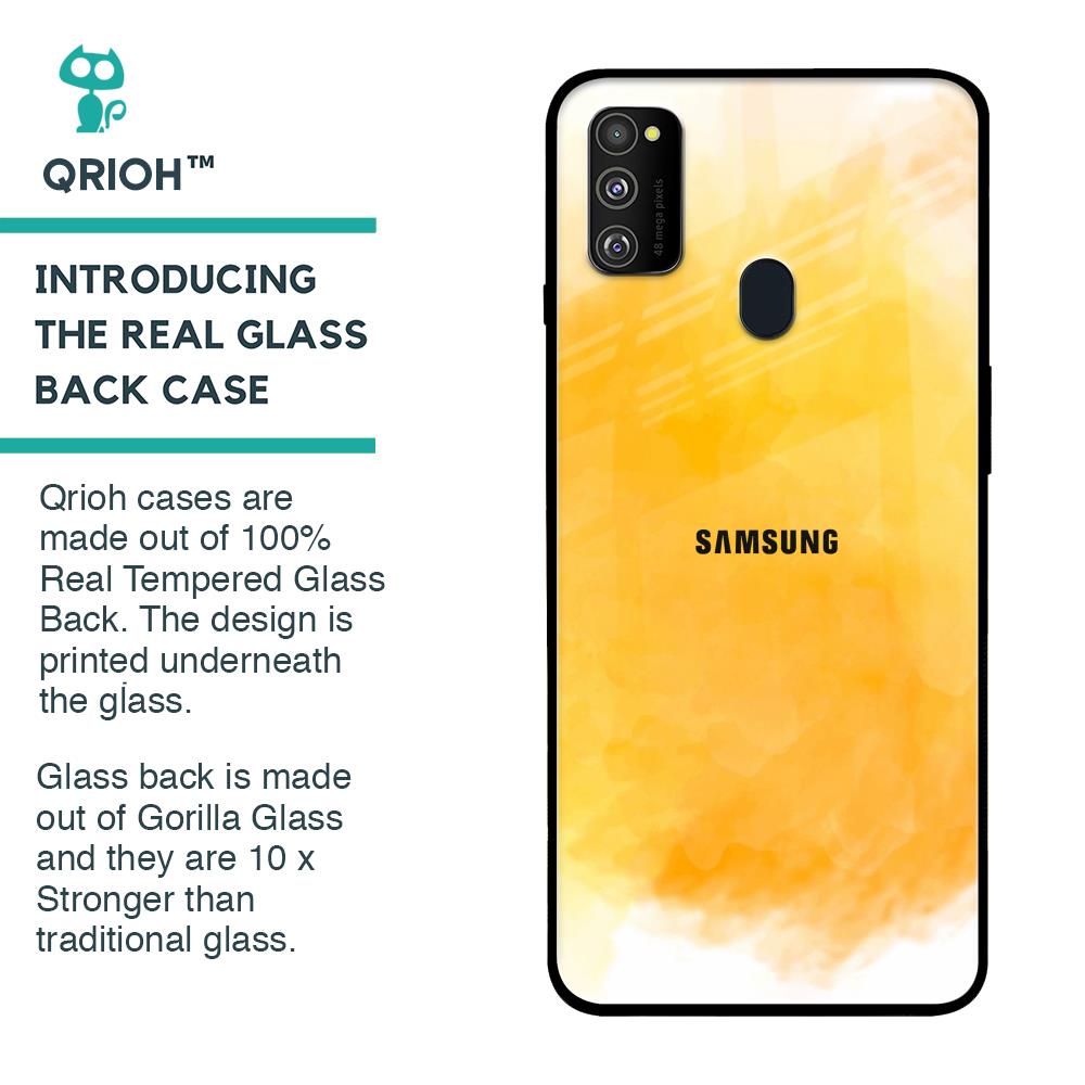 Rustic Orange Glass Case for Samsung Galaxy M30s