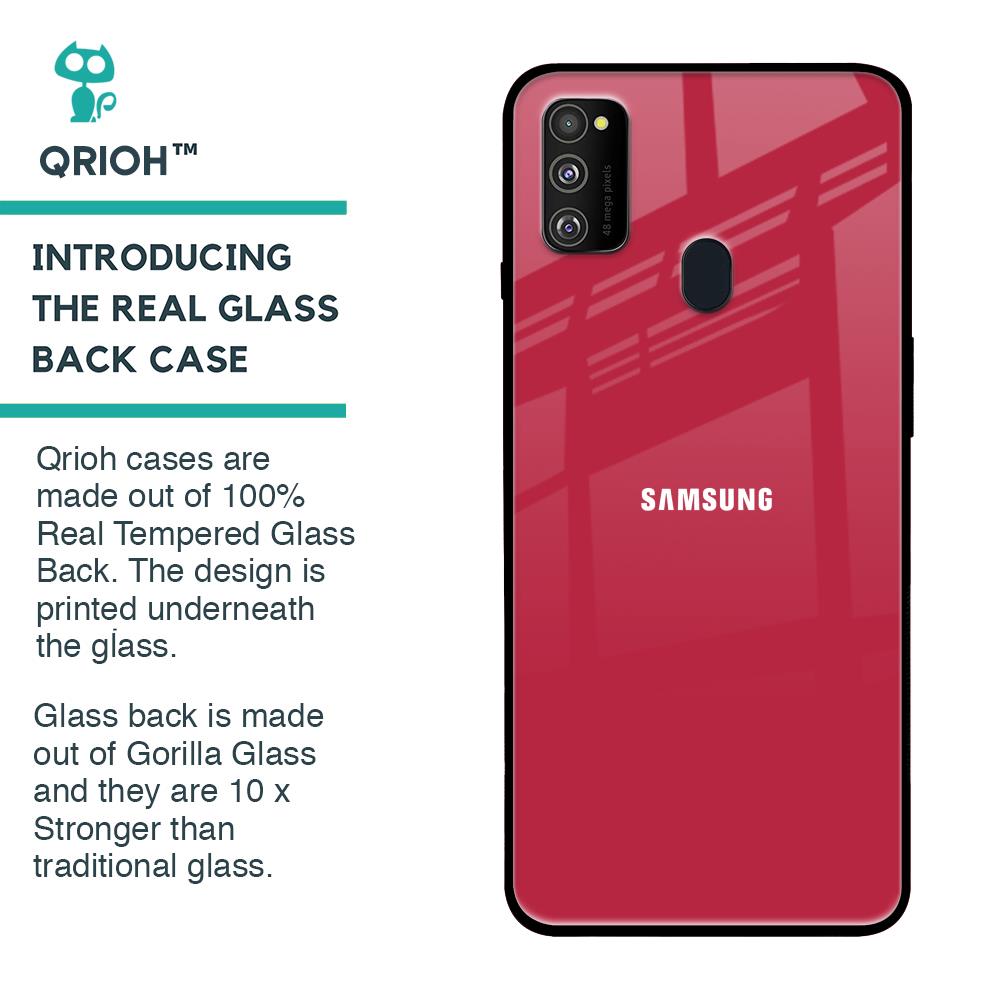 Solo Maroon Glass case for Samsung Galaxy M30s