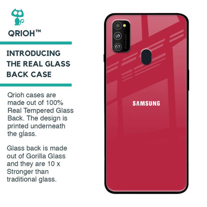Solo Maroon Glass case for Samsung Galaxy M30s