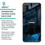 Polygonal Blue Box Glass Case For Samsung Galaxy M30s