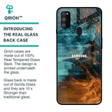 Golden Splash Glass Case for Samsung Galaxy M30s