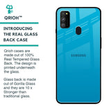 Blue Aqua Glass Case for Samsung Galaxy M30s