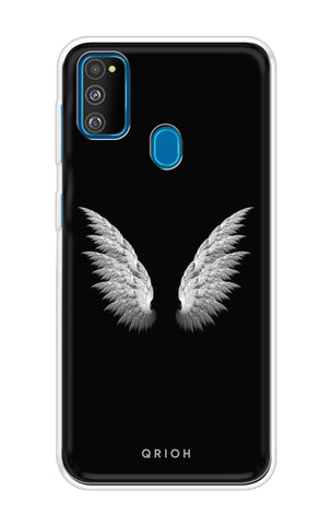 White Angel Wings Samsung Galaxy M30s Back Cover