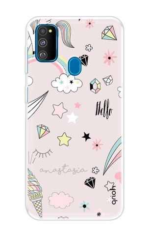 Unicorn Doodle Samsung Galaxy M30s Back Cover