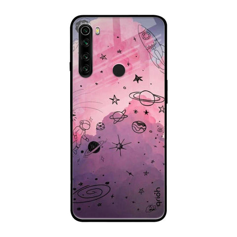 Space Doodles Xiaomi Redmi Note 8 Glass Back Cover Online