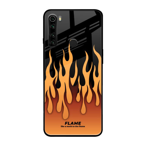 Fire Flame Xiaomi Redmi Note 8 Glass Back Cover Online