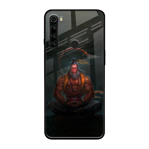 Lord Hanuman Animated Xiaomi Redmi Note 8 Glass Back Cover Online