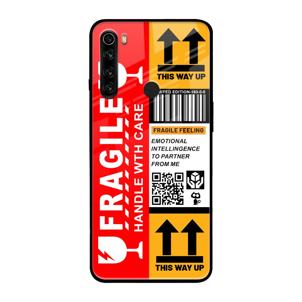 Handle With Care Xiaomi Redmi Note 8 Glass Back Cover Online