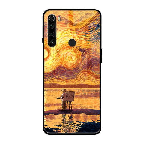 Sunset Vincent Xiaomi Redmi Note 8 Glass Back Cover Online