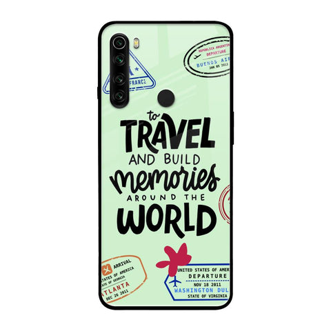 Travel Stamps Xiaomi Redmi Note 8 Glass Back Cover Online