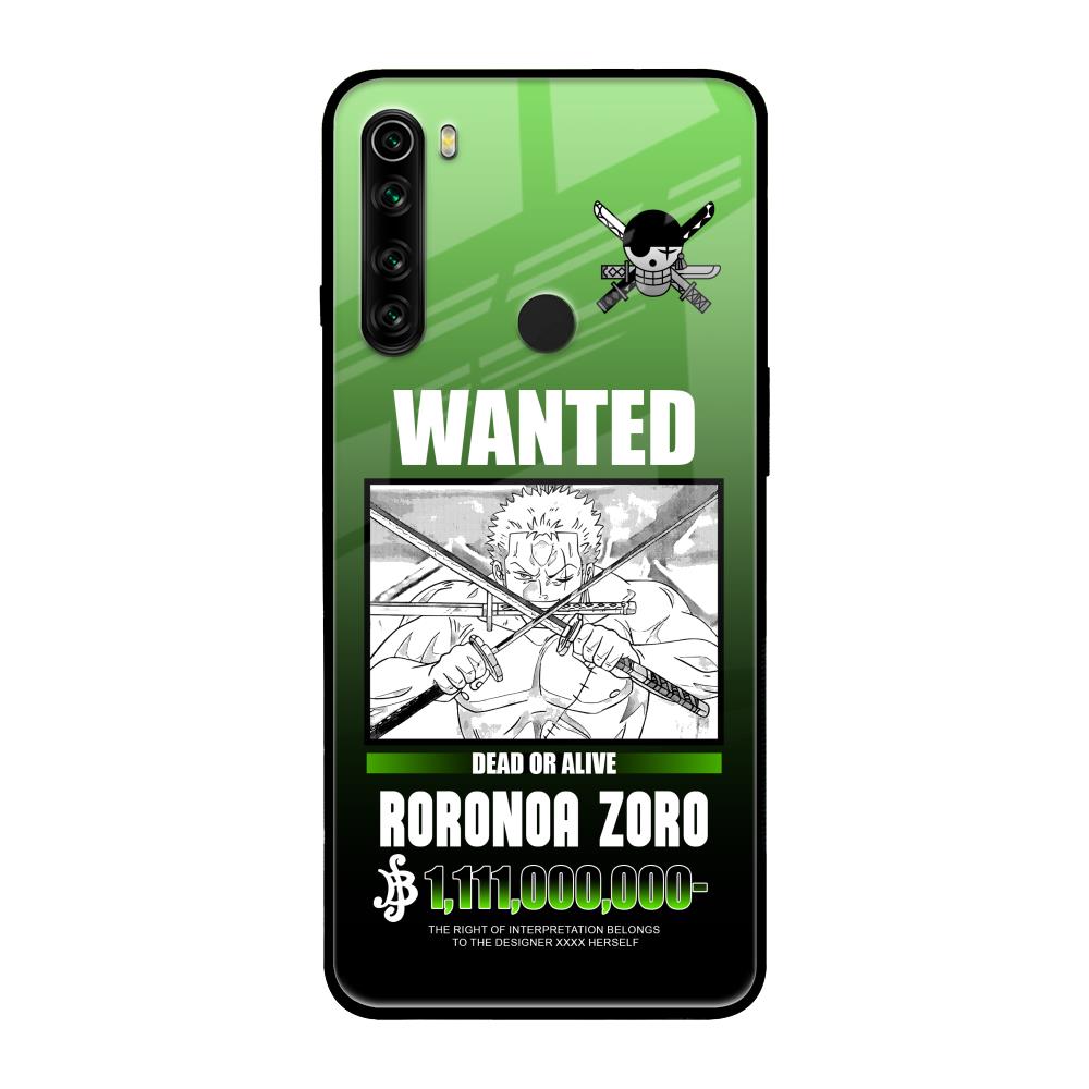 Zoro Wanted Xiaomi Redmi Note 8 Glass Back Cover Online