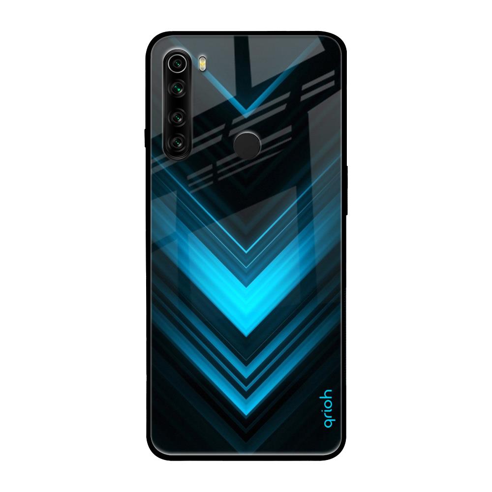 Vertical Blue Arrow Xiaomi Redmi Note 8 Glass Back Cover Online