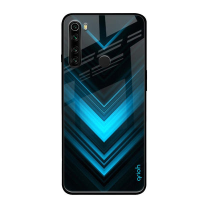 Vertical Blue Arrow Xiaomi Redmi Note 8 Glass Back Cover Online