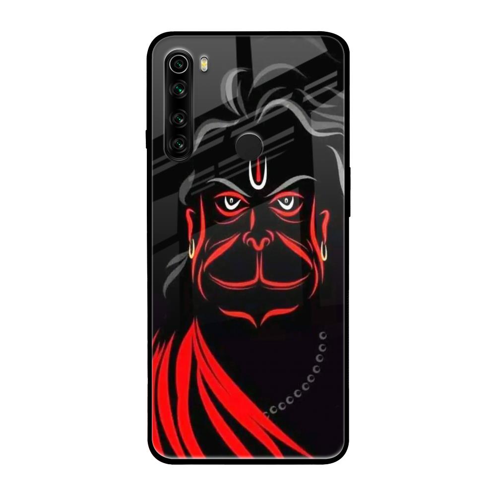 Lord Hanuman Xiaomi Redmi Note 8 Glass Back Cover Online