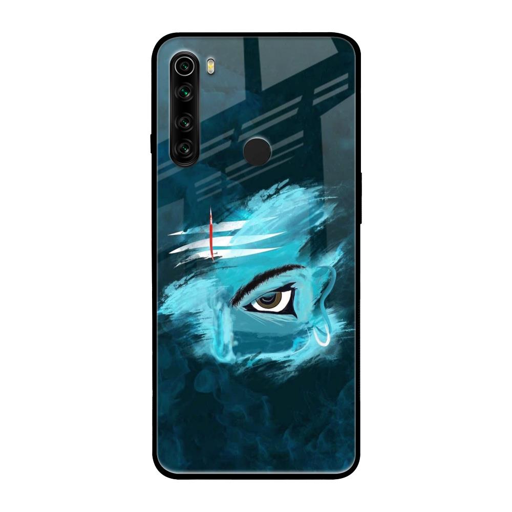 Power Of Trinetra Xiaomi Redmi Note 8 Glass Back Cover Online